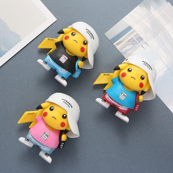

refrigerator magnetic refrigerator sticker 3d cartoon magnet cute elf decoration message 2021