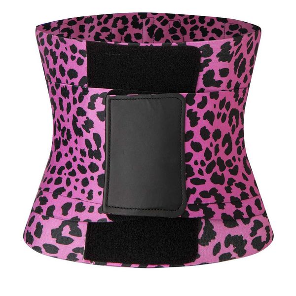 

waist tummy shaper elastic widened and thickened sports leopard band, waist trainer
