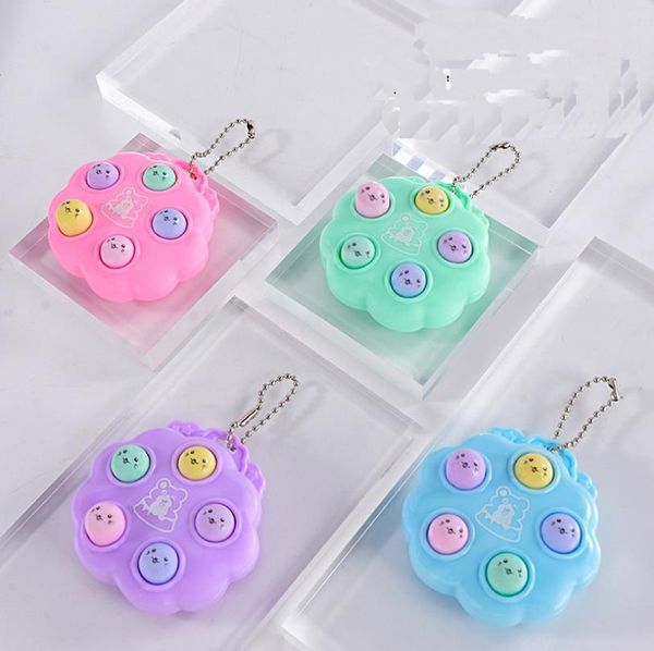 

2021 toy pop fidget mini pocket whack-a-mole toys decompression key ring