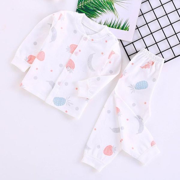 

clothing sets 0-2 years soft baby clothes set spring autumn cotton born boys girls 2pcs pajamas kids1, White