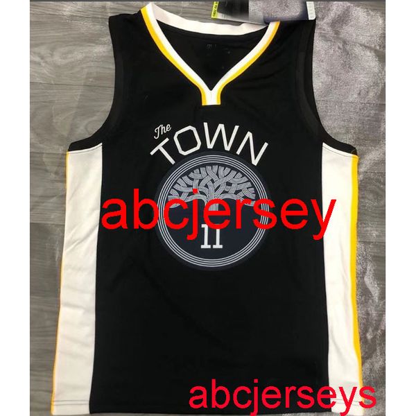 

men's 11# thompson 2020 black basketball jersey s- vest