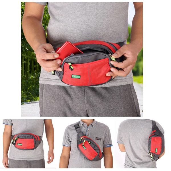

men's outdoor marathon crossbody backpack sports belt bag lightweight multi-pocket running off-road key mobile phone bags waist