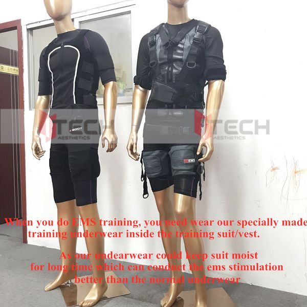 Miha Bodytec EMS-Trainingsanzug Unterwäsche Herren Elektroden-Muskelstimulator EMS Xbodi-Anzug Springanzüge Sexy Sportunterwäsche Feat