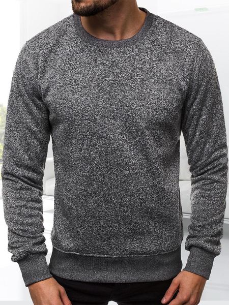 

men's sweaters jumper sweater stylish simple pure color streetwear men, White;black