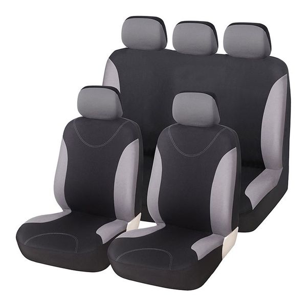 

car seat covers full 9pc set split option bench 5 headrests front & rear