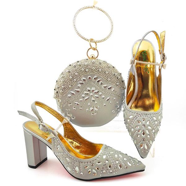 

comfortable heels sandals with matching bag for woman shoes and set italian wedding in silver dress, Black