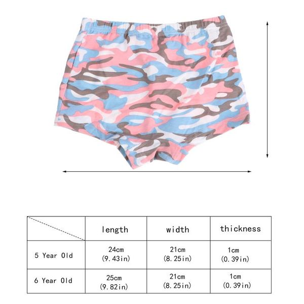 

panties 6pcs kids boys toddler briefs super comfortable cotton underwear, Camo