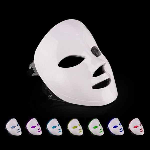 

professional 7 color led facial mask therapy wireless fase with touch button