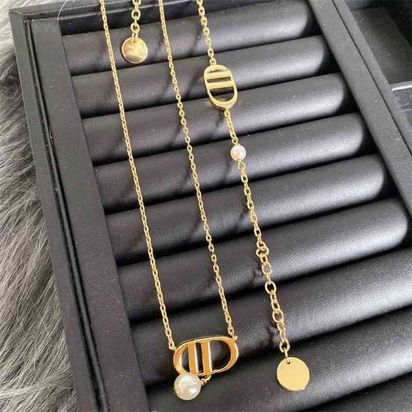 

special offer 75% off outlet online family's 22-year-old letter necklace, Black