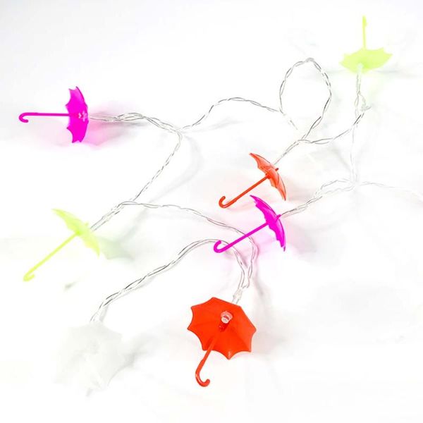 

strings 4 color plastic holiday decoration 1.7m led umbrella string light