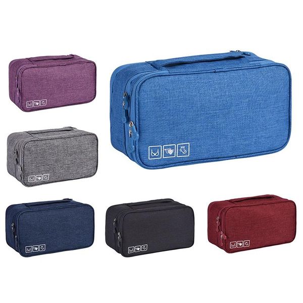 

duffel bags travel accessories bra brassiere underclothes clothing organizers packing box underwear sock storage bag 6 colors