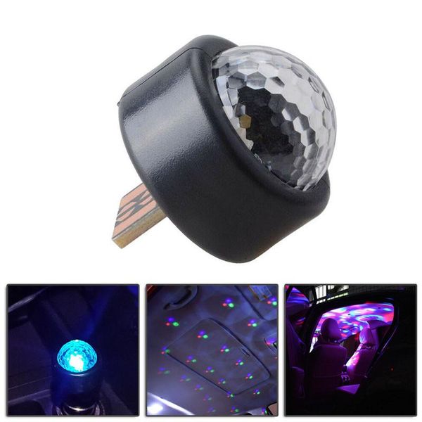 

star atmosphere lamp strobe usb universal 6w car decorative interior led interior&external lights