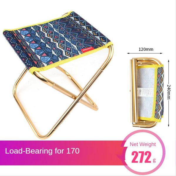

ultralight outdoor folding chair camping hiking fishing travel foldable beach load bearing 85kg bbq stool accessories