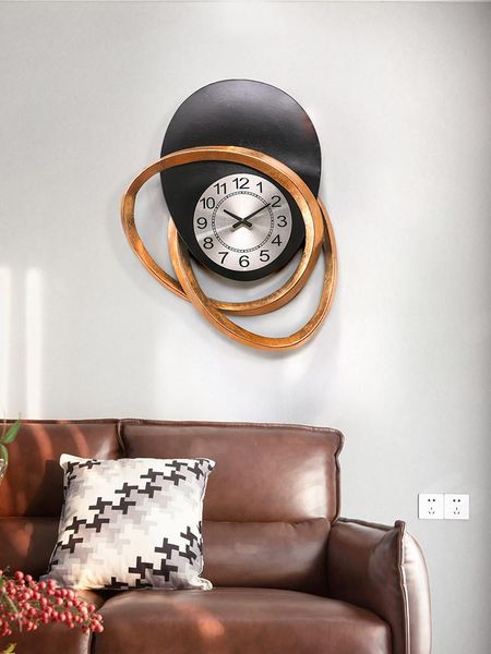 

wall clocks european wrought iron clock sticker home livingroom hanging decoration background entrance club mural crafts