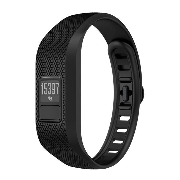 Cinturini per orologi GEMIXI Drop Ship Cinturino di ricambio in silicone morbido Accessori per cinturini per Garmin Vivofit 3 Band Jun5hy