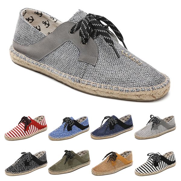 

canvas shoes breathable straw hemp rope mens womens big size 36-44 eur fashion breathable comfortable black white green casual eight