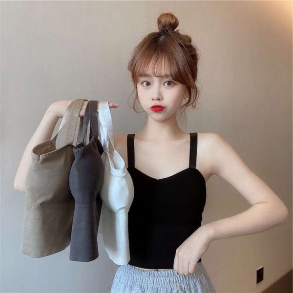 

lingerie girl spring summer sling wrapped in the chest, with fashionable comfortable and breathable bra, detachable adjustable waist underwe, Black;pink