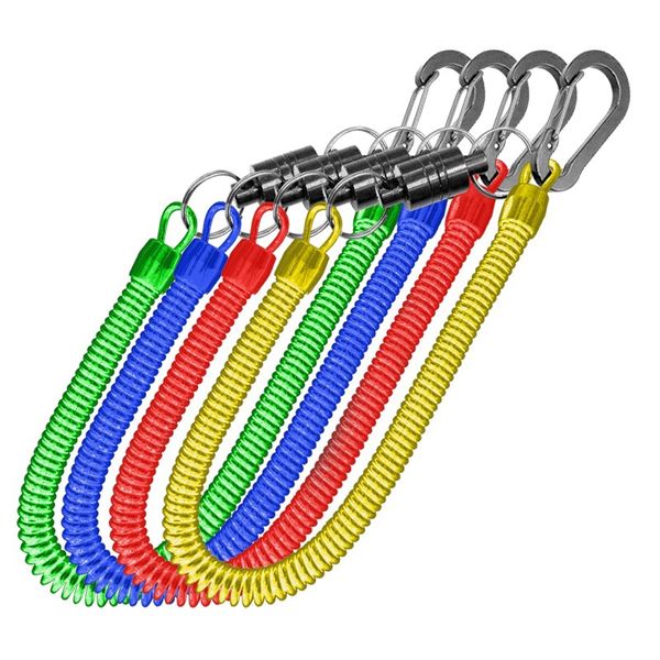 Booms Fishing MRC starke magnetische Schnellfreisetzungsklammern Nettohalter mit Fischereispule Lanyard Aluminium Carabiner 616 x2