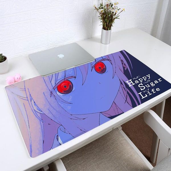 

mouse pads & wrist rests anime happy sugar life pad shallow white mat lapmini pc gamer complete keyboard desksaver table