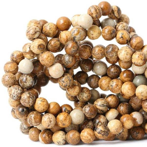 

other 2021 jewelry accessories natural round picture stone beads
