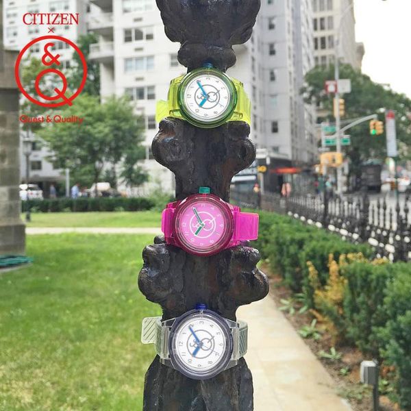 

wristwatches q&q watch women waterproof sport ladies quartz solar neutral watches relogio feminino1j016y, Slivery;brown