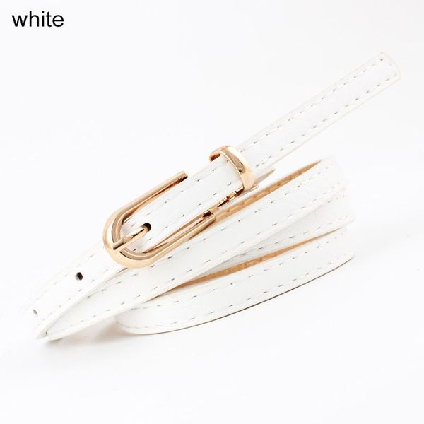 

belts q fashion female decoration women dress strap skinny adjustable candy color thin waistband clothing accessories, Black;brown