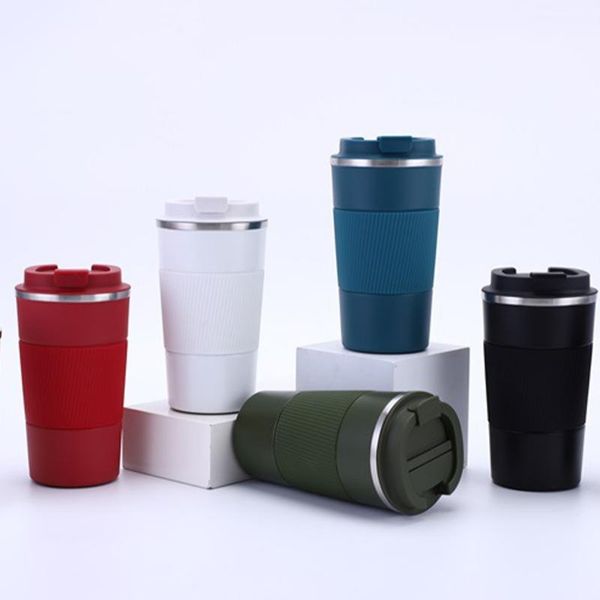 

water bottles stainless steel thermo cup coffee mug with lid bottle vacuum travel insulated flasks thermocup year christmas gift