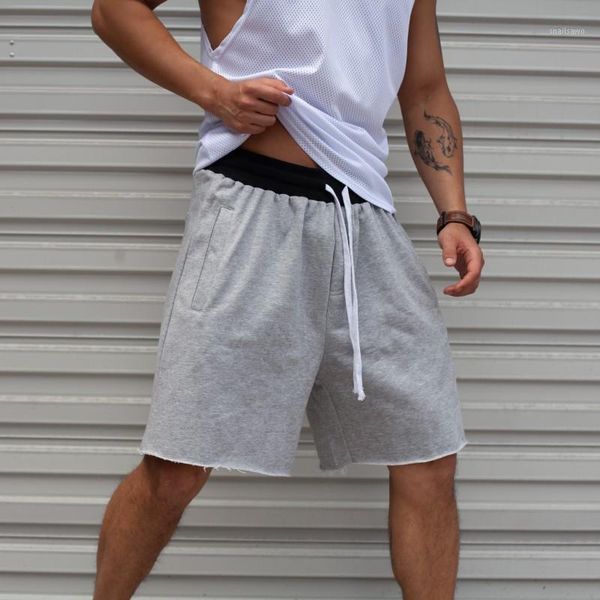 

men's shorts 2021 summer sports fitness basketball game training running casual loose quick-drying five-point pants, White;black