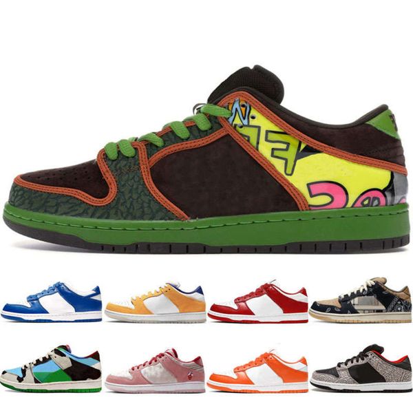 

men women dunk running shoes de la soul green lobster raygun tie dye black university red mens sneakers des charussures