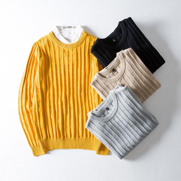 

men's sweaters spring/fall trends pure color pullover sweater turtleneck knit top, White;black