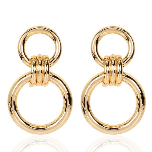 

hoop & huggie good quality jewelry 18k gold plated thick earrings fashion summer for 2021 women, Golden;silver