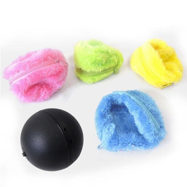 

dog apparel pets hair ball plush pet dusting toy (small color box)automatic vacuum cleaner portable for cat toys
