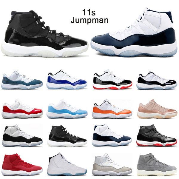

men women 11s 11 basketball shoes legend blue 25th anniversary bred prom night concord 45 win like 96 mens trainers sport sneakers