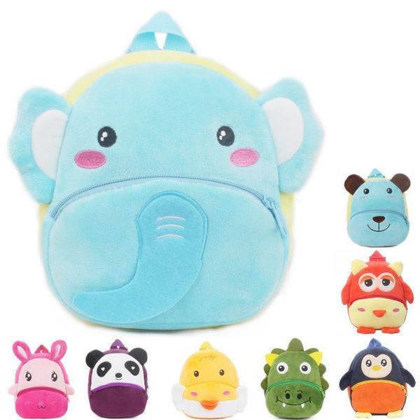 

cute cartoon baby school bags kids plush backpack toy gifts for boy girl student lovely candy