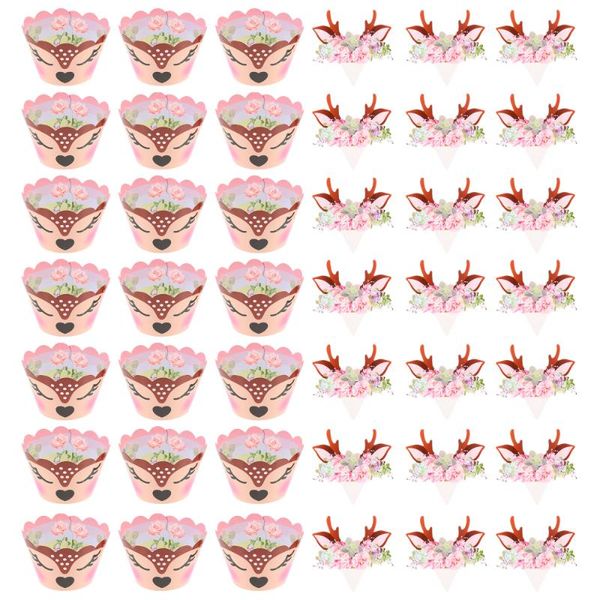 

other festive & party supplies 1 set cupcake pick wrapper decorative er decoration