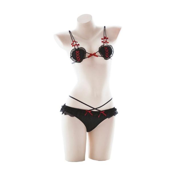 

bikinis set cute micro bikini anime cosplay lingerie devil and angel lolita bra panty