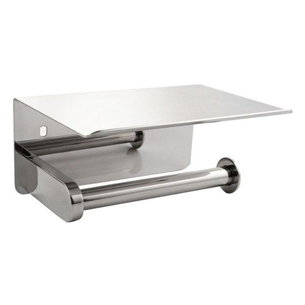 

-toilet paper holder,304 stainless steel bathroom tissue holder with mobile phone storage shelf rack toilet holders