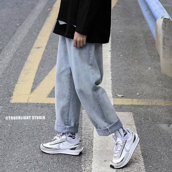 

men's jeans broad-legged trousers with blue jeans for women, spring and autumn t7hh