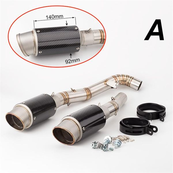 

motorcycle exhaust system modified muffler z1000 stainless steel pipe 2007 2008 2009 middle section