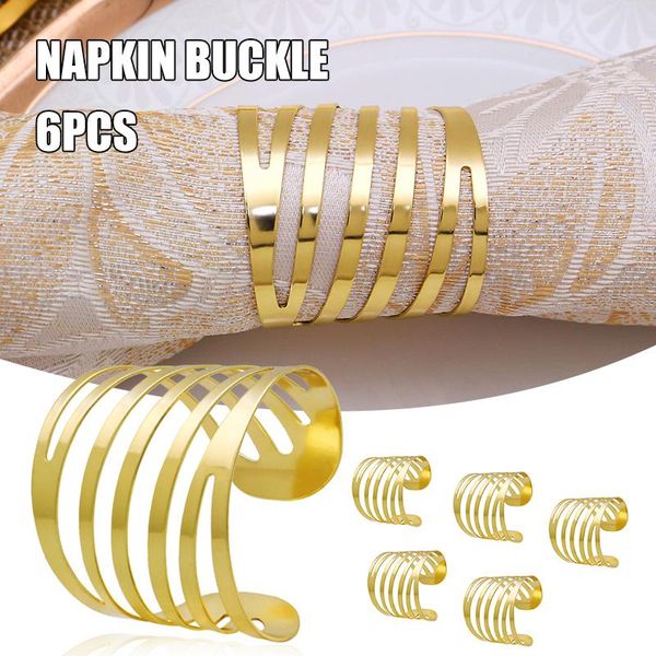 

napkin rings alloy multipurpose hollow buckle holder creative table decoration for home el restaurant