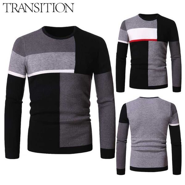 

men's sweaters 2021 foreign trade autumn sweater knitwear bottoming shirt long-sleeved slim trend round neck, White;black