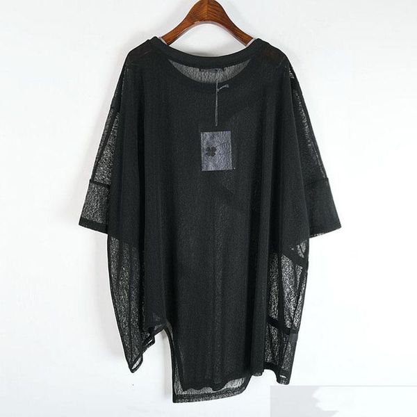 

women's t-shirt irregular t shirt women fashion thin white black pullover goddess fan casual style loose minority tee dzl1184