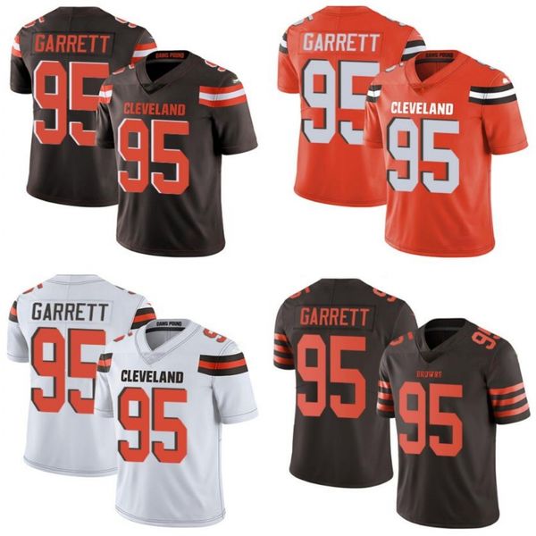 

clevelandbrownsmen #95 myles garrett women youth vapor limited jersey, Black