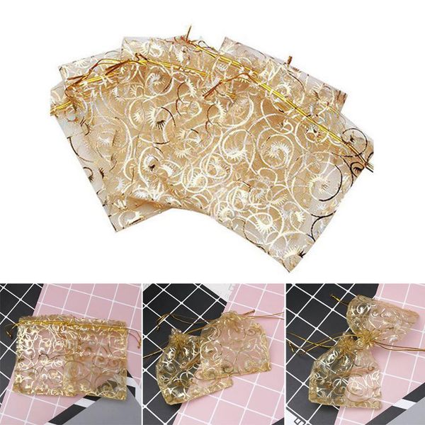 

100pcs jewelry packaging bags organza gift bag mariage anniversaire baby shower wedding gifts for guests wrap