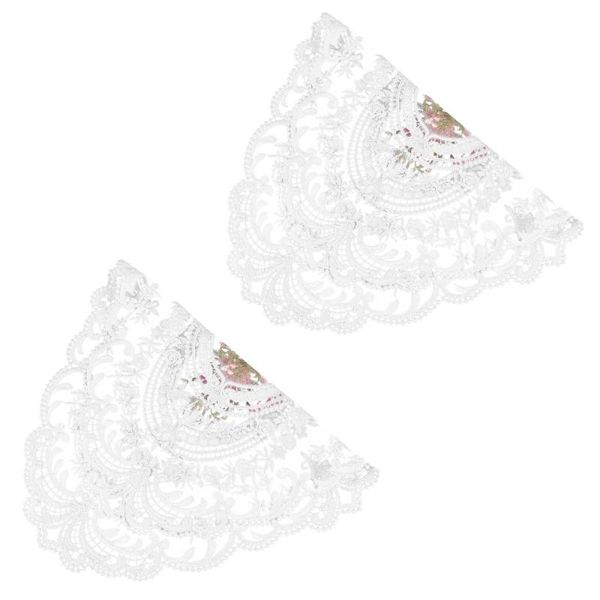 

mats & pads 2pcs embroidered placemat dinner table mat lace decorative