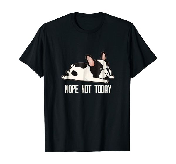 

bulldog nope not today funny vintage t-shirt size m-5xl, White;black