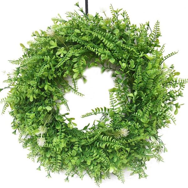 

green eucalyptus wreath for front door,handicraft vine frame with versatile leaves,decorating indoor,outdoor use decorative flowers & wreath
