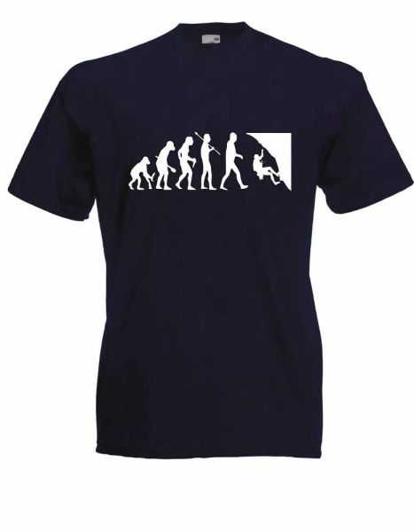 

mens t-shirt evolution climbing up to 5xl (mountaineering/mountain), White;black