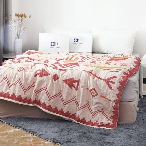 

comforters & sets summer quilt for bed cotton blanket on the sofa gauze throw travel airplane car cover bedspread bedding