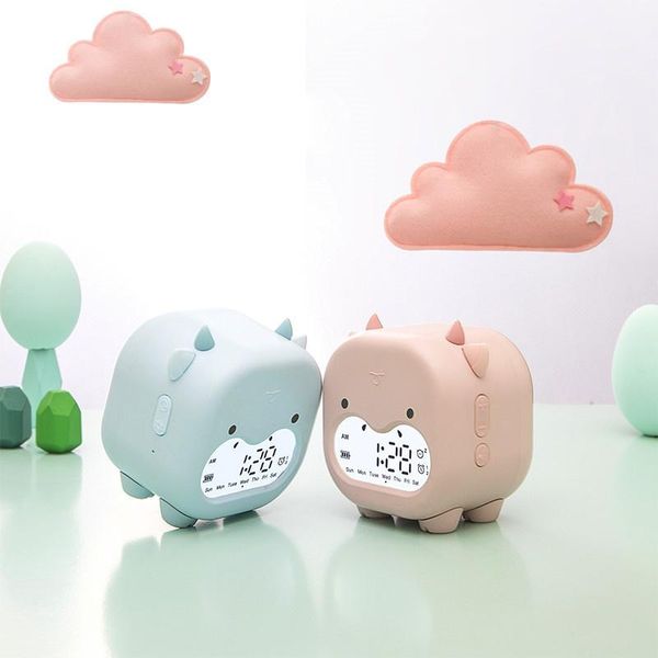

wall clocks intelligent alarm clock time telling luminous usb charging children's bedroom led digital countdown